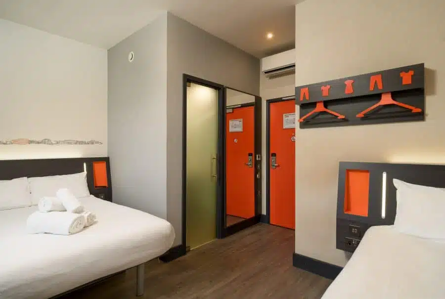 Fire doors in hotels improve fire safety for guests.